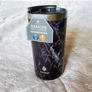 black & white marble bnwt mug travel bottle